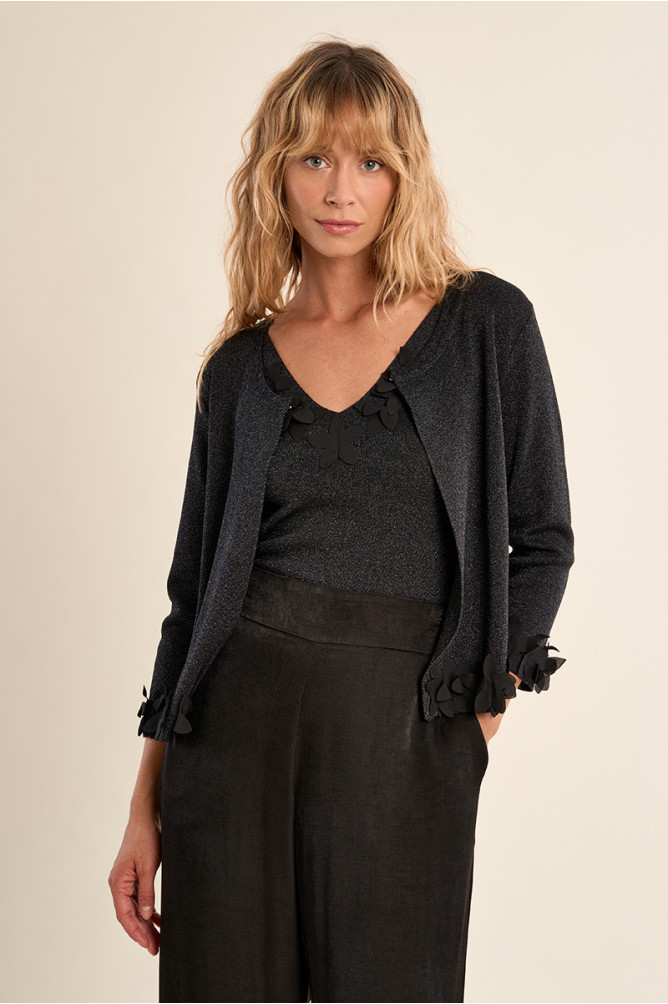 Cardigan ouvert, fantaisie