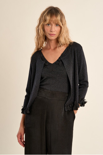 Cardigan ouvert, fantaisie
