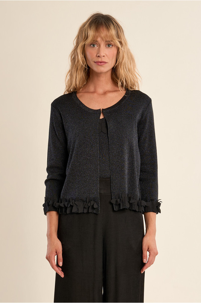 Cardigan ouvert, fantaisie
