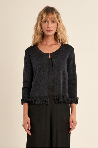 Cardigan ouvert, fantaisie
