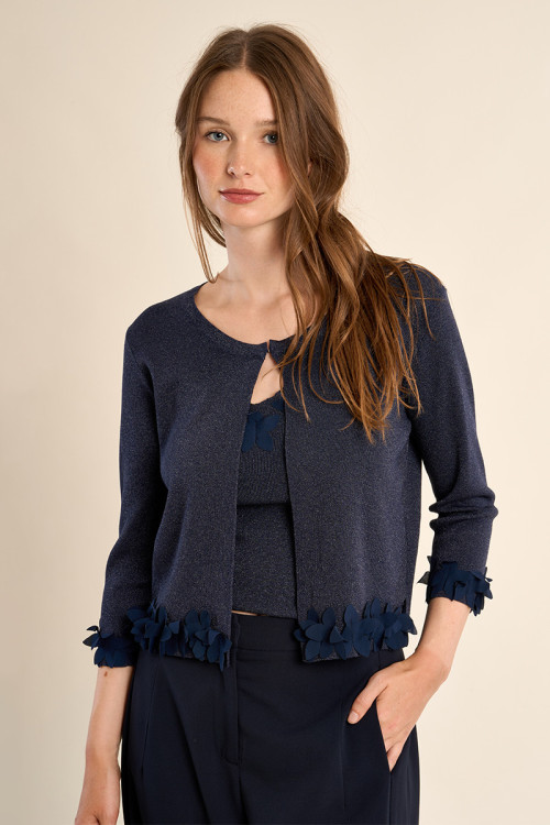 Cardigan ouvert, fantaisie