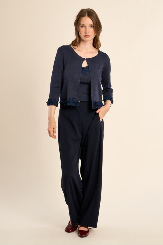 Cardigan ouvert, fantaisie