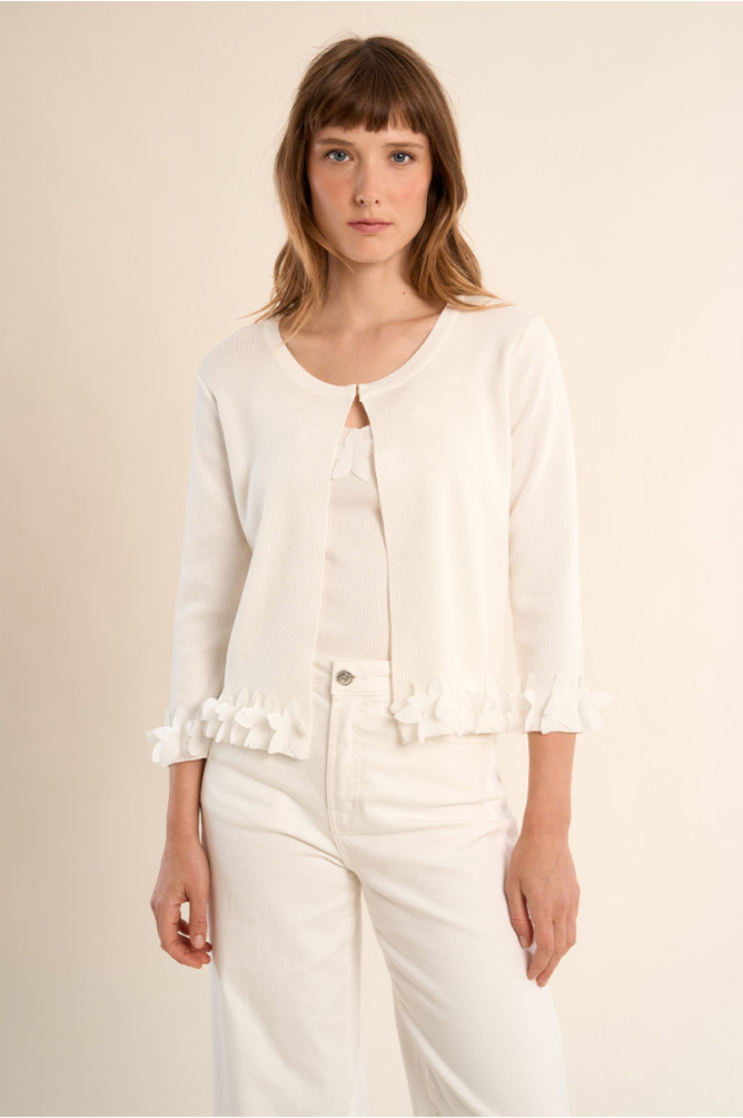 Cardigan ouvert, fantaisie