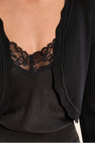 Boléro en maille basique