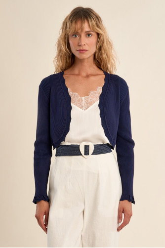 Boléro en maille basique