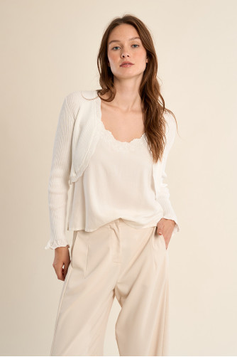 Boléro en maille basique