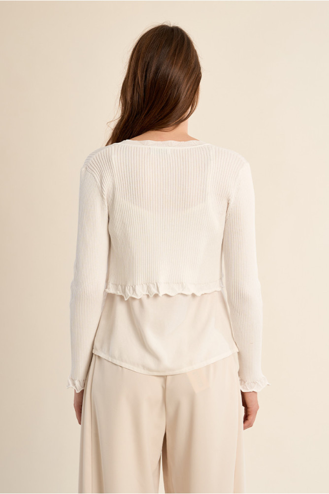 Boléro en maille basique