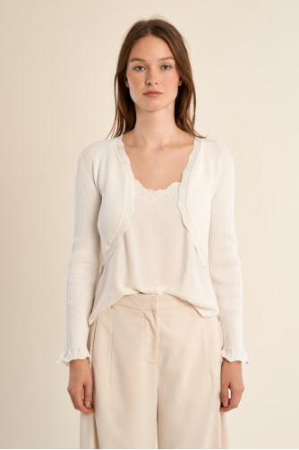 Boléro en maille basique