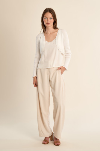 Boléro en maille basique