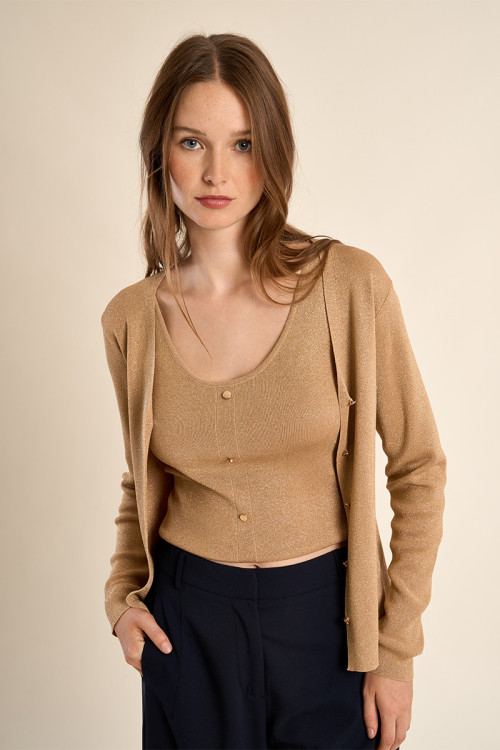 Gilet basique, col V