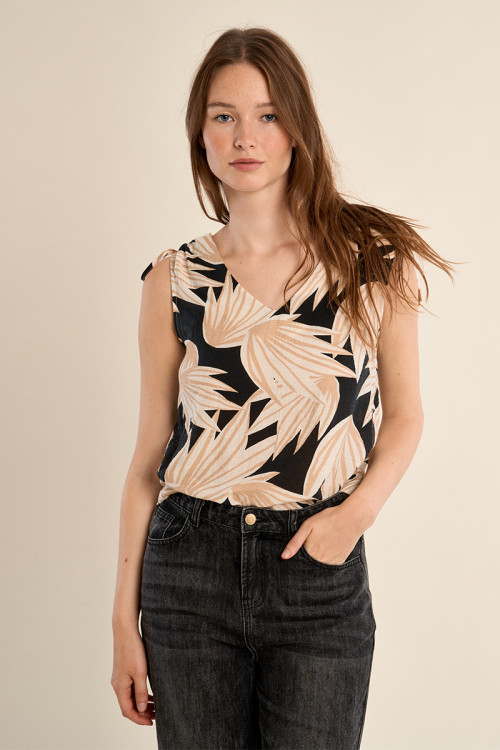 Top à imprimé floral