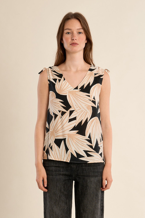 Top à imprimé floral