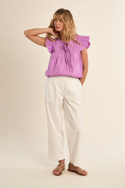 Cotton blouse, babydoll