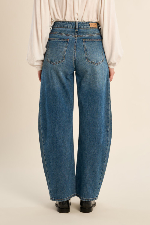 Women's denim pants, wide cut ¨Balloon¨