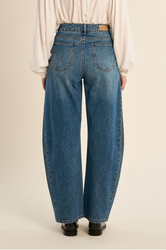 Women's denim pants, wide cut ¨Balloon¨
