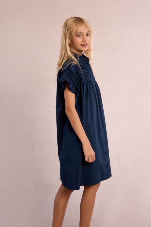 Robe chemise à smocks
