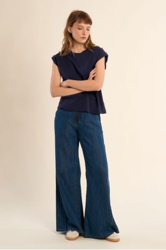 T-shirt à épaulettes