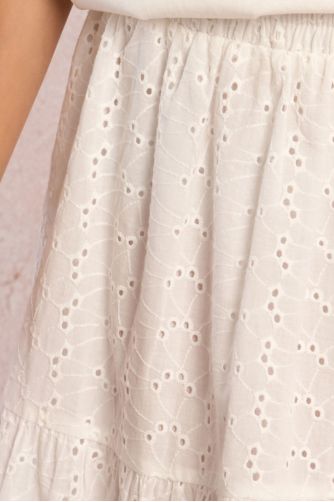 Long embroidered skirt