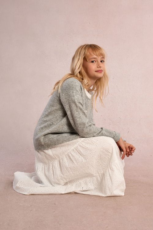 Long embroidered skirt