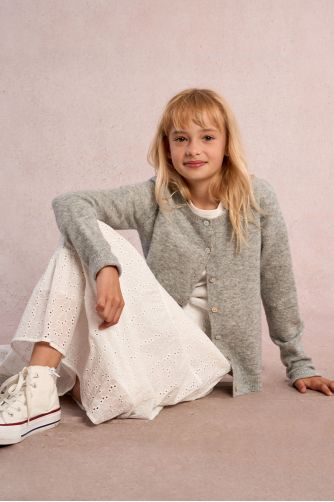 Jupe longue en broderie