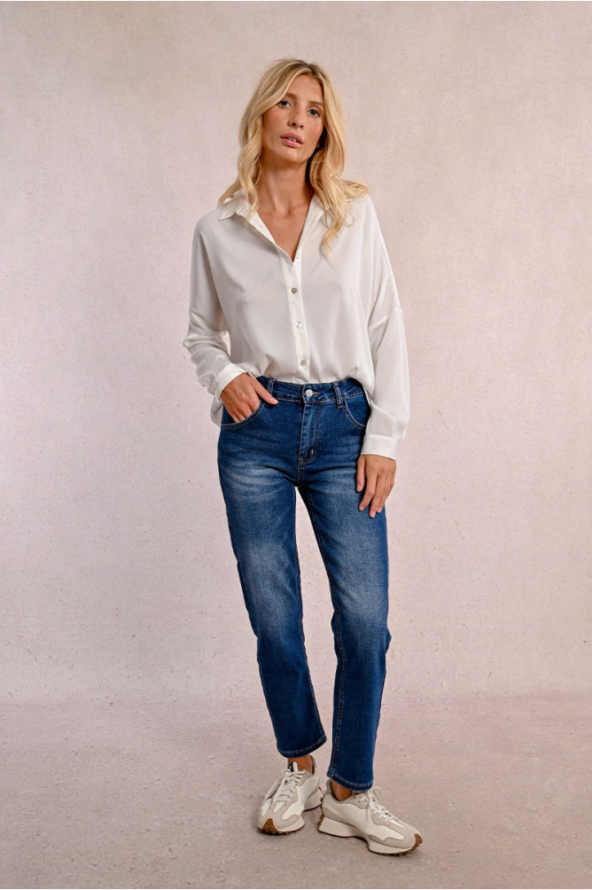 Pantalón vaquero estilo ¨mom¨