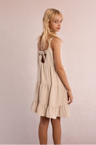 Robe courte à volants