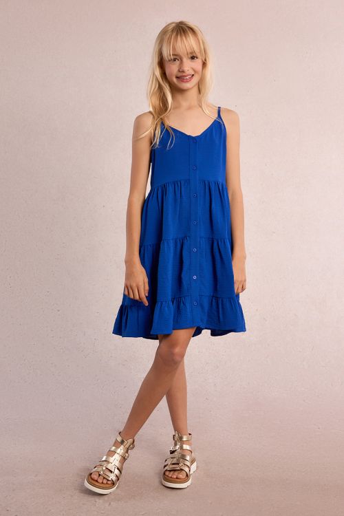 Robe courte à volants