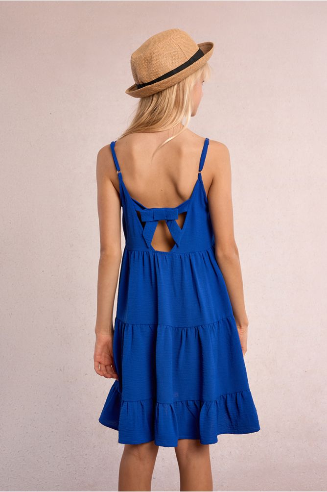 Robe courte à volants