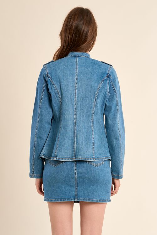 Veste en denim, officier