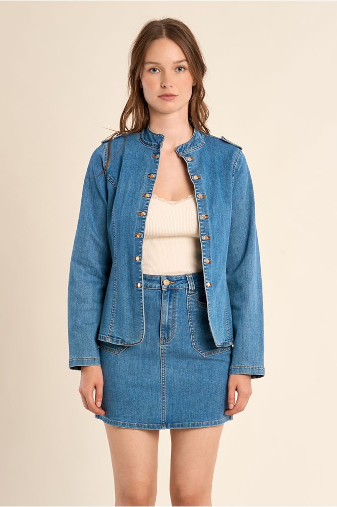Veste en denim, officier