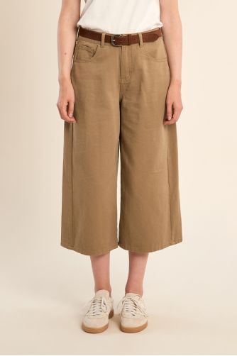 Pantacourt denim, oversize