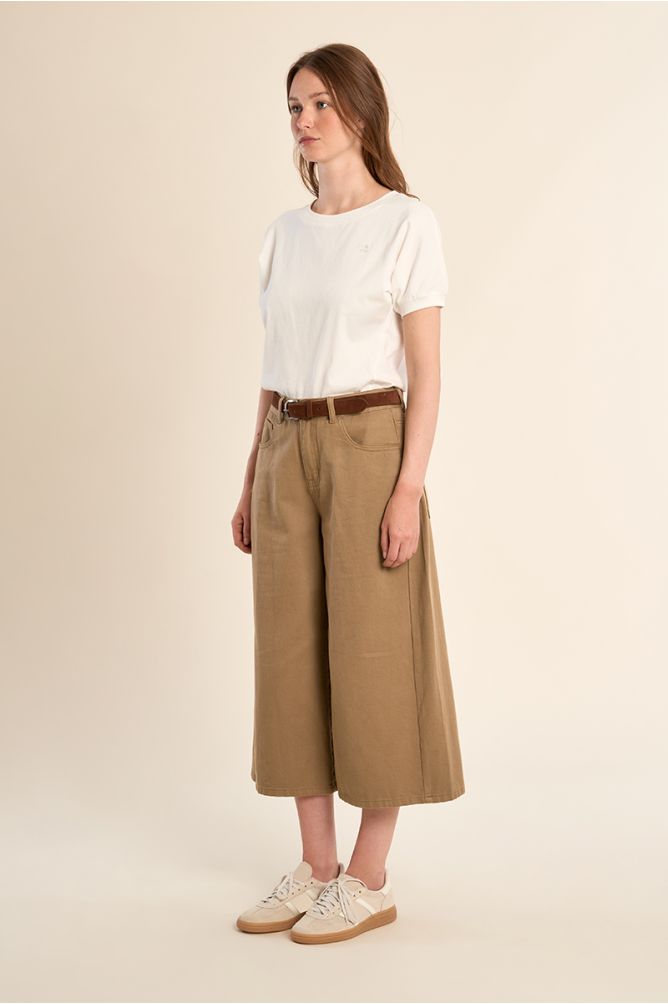 Pantacourt denim, oversize