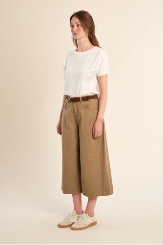 Pantacourt denim, oversize