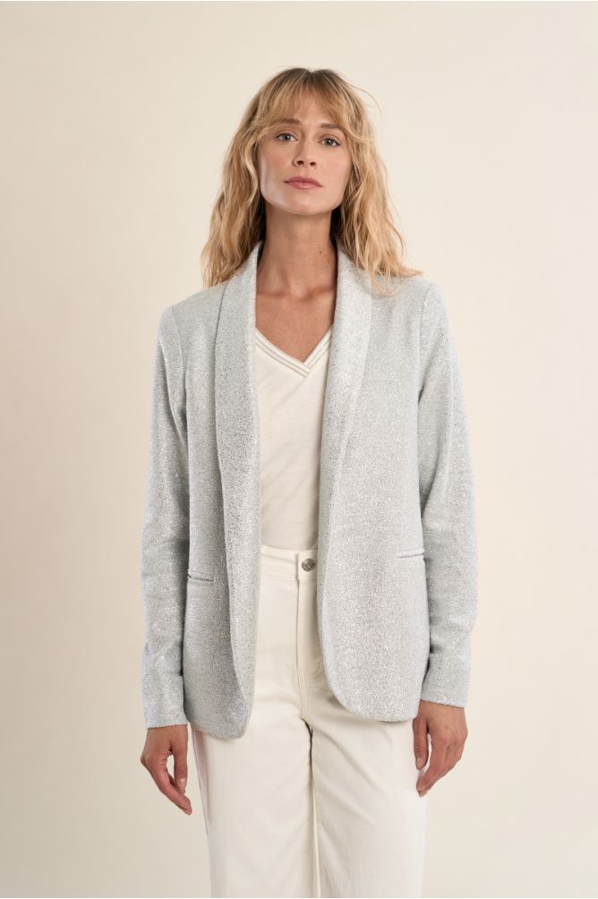 Blazer droit, irisé