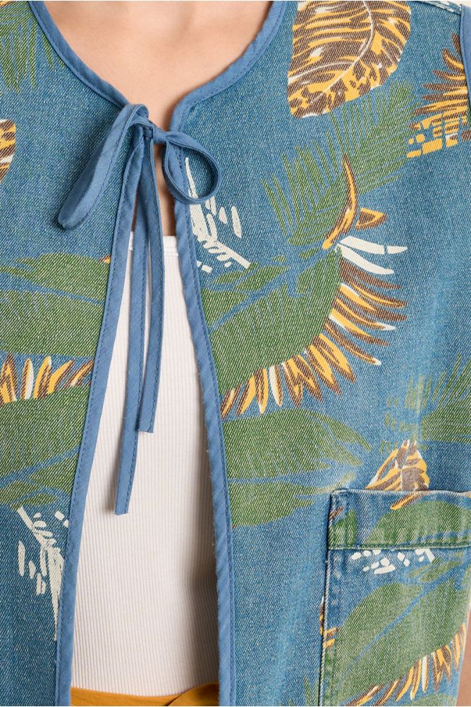 Boléro matelassé, imprimé