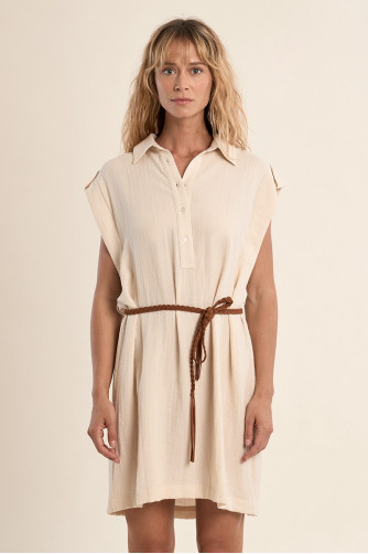 Petite robe Safari ceinturée