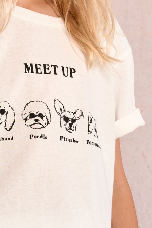 Dog print T-shirt
