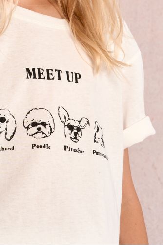 T-shirt imprimé chiens