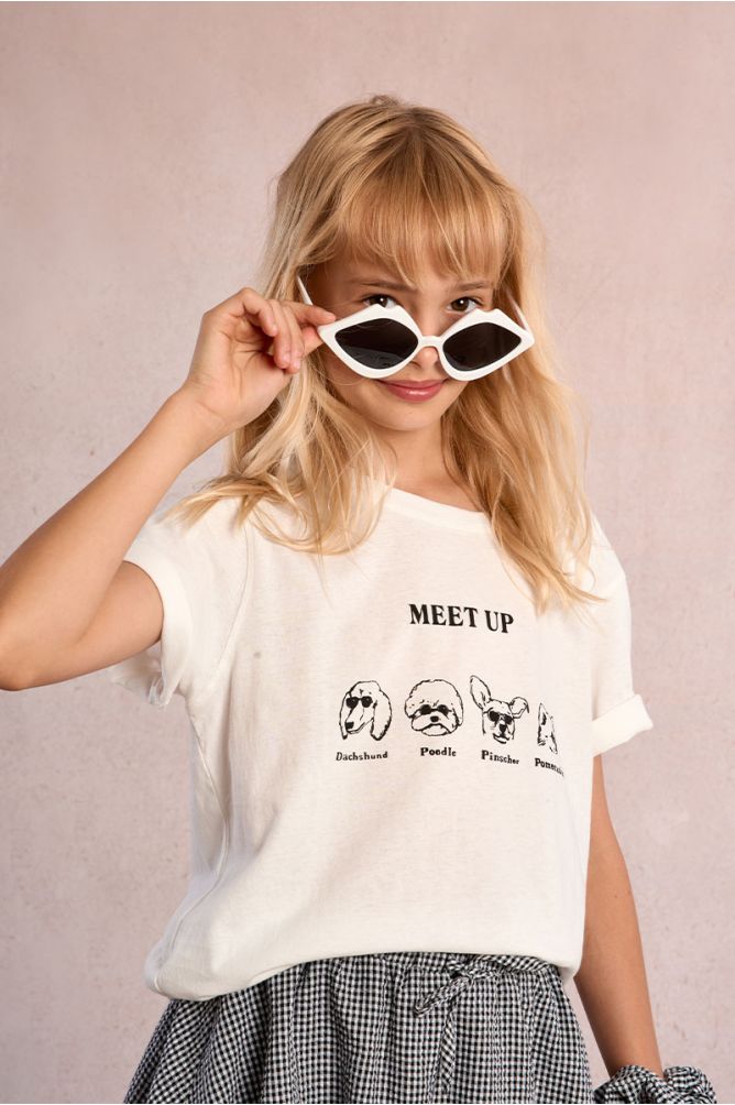 Dog print T-shirt