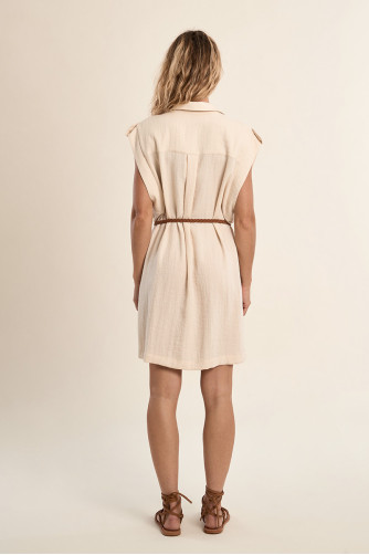 Petite robe Safari ceinturée