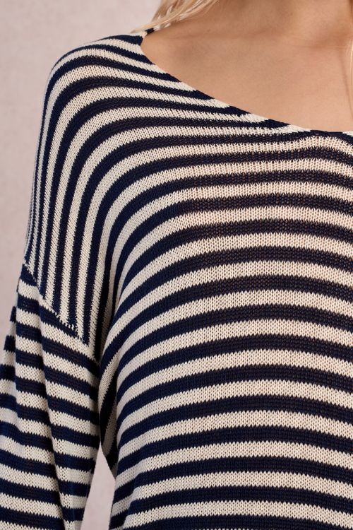 Striped knit sweater