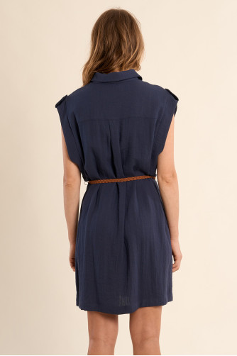 Petite robe Safari ceinturée