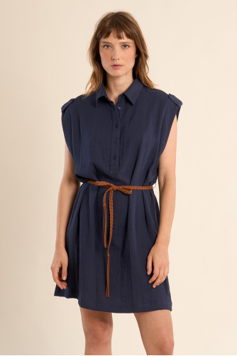 Petite robe Safari ceinturée