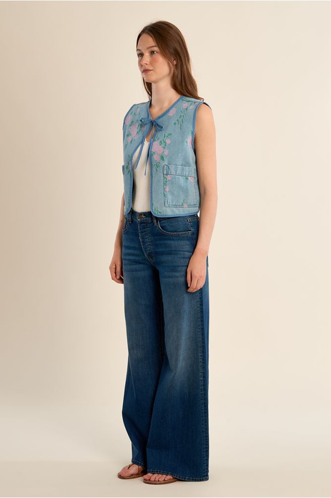 Quilted bolero, printed