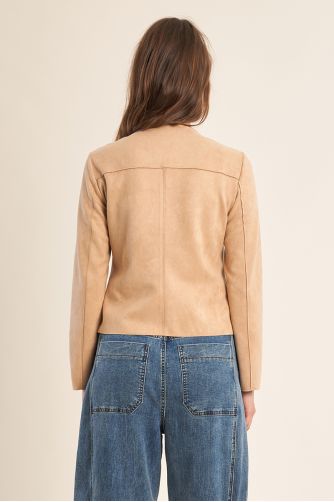 Veste courte en suédine