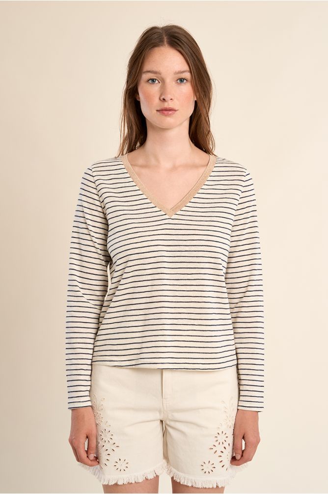 Sailor T-shirt, V-neck