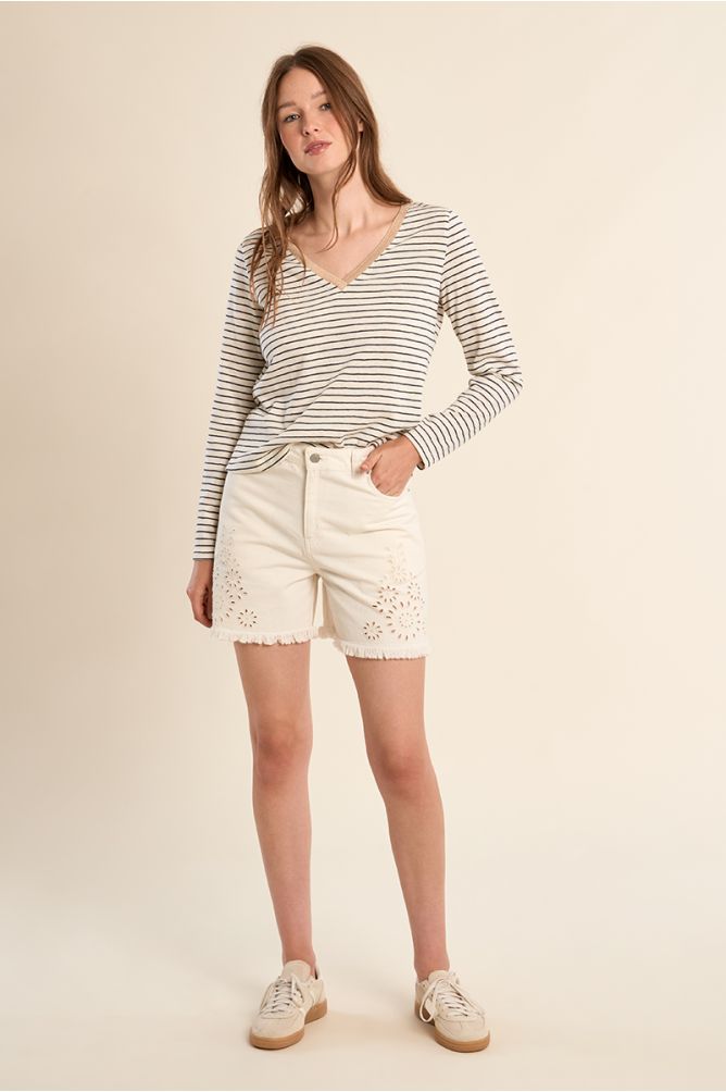 Sailor T-shirt, V-neck