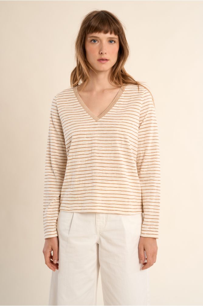 Sailor T-shirt, V-neck