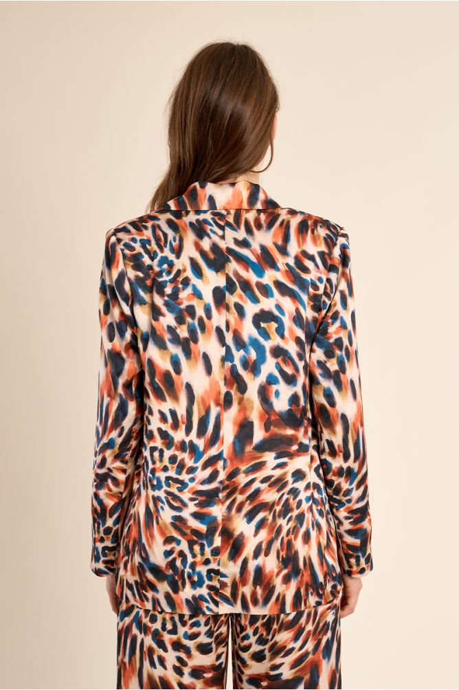 Blazer droit, imprimé