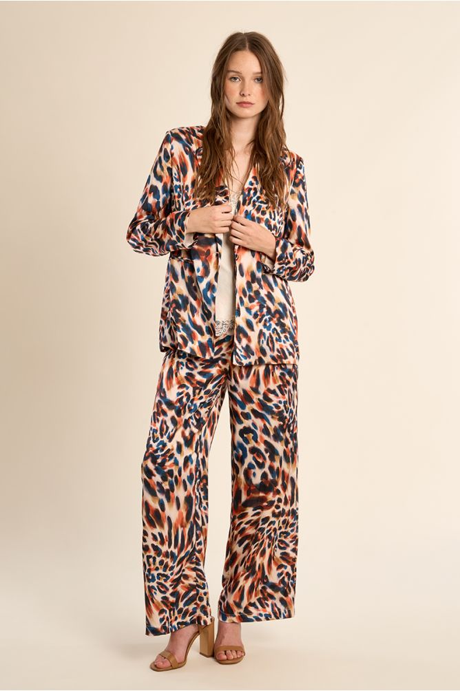 Blazer droit, imprimé